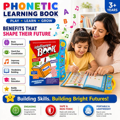 Interactive Educational Children Book - Musical Phonetic Learning Toy Book