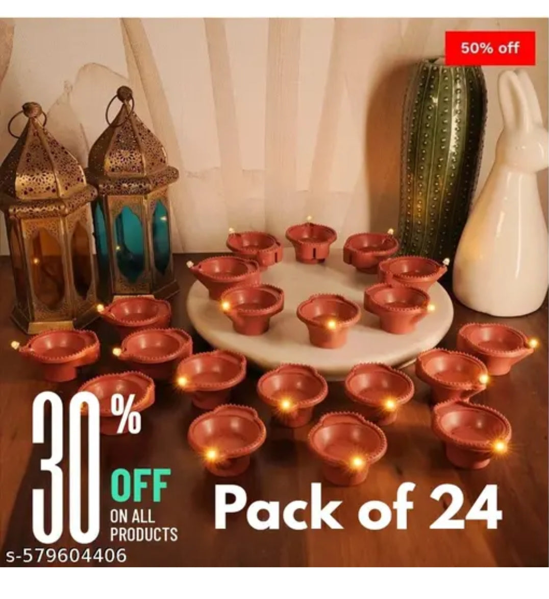Magic Water Sensor LED Diya – Premium Festive Decoration Set